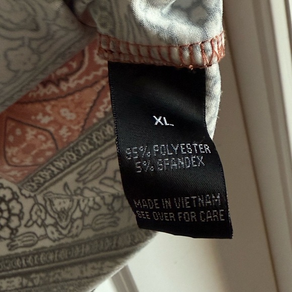 AB Studio Brown, Tan, Cream, Black, White tunic style tank. Size XL - Picture 4 of 7